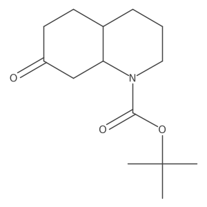 tert-butyl (4aR,8aR)-7-oxo-2,3,4,4a,5,6,8,8a-octahydroquinoline-1-carboxylate结构式
