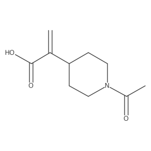 2-(1-Acetylpiperidin-4-yl)prop-2-enoic acid结构式
