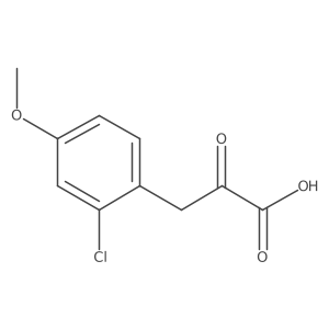 3-(2-Chloro-4-methoxyphenyl)-2-oxopropanoic acid Structure