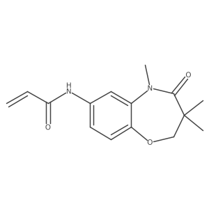 N-(3,3,5-Trimethyl-4-oxo-2H-1,5-benzoxazepin-7-yl)prop-2-enamide结构式