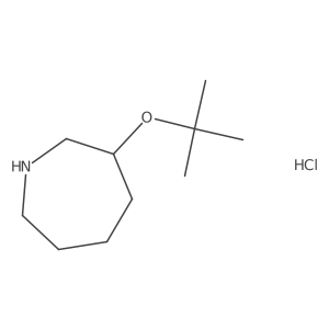 3-[(2-Methylpropan-2-yl)oxy]azepane;hydrochloride结构式
