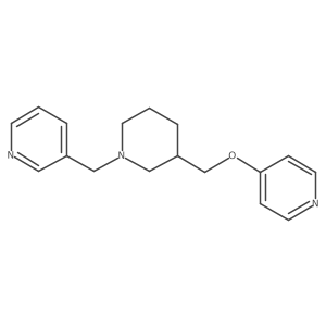 3-[[3-(Pyridin-4-yloxymethyl)piperidin-1-yl]methyl]pyridine结构式