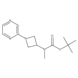 tert-butyl N-methyl-N-[1-(pyrazin-2-yl)azetidin-3-yl]carbamate Structure