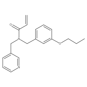 N-[(3-Propoxyphenyl)methyl]-N-(pyridin-3-ylmethyl)prop-2-enamide结构式