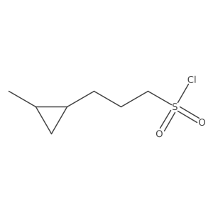 3-[(1S,2R)-2-Methylcyclopropyl]propane-1-sulfonyl chloride Structure