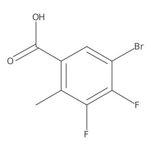 5-Bromo-3,4-difluoro-2-methylbenzoic acid Structure