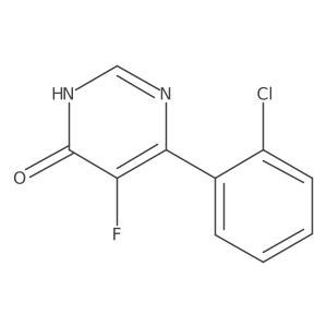 6-(2-Chlorophenyl)-5-fluoro-3,4-dihydropyrimidin-4-one Structure