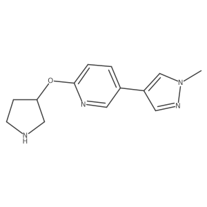 5-(1-methyl-1H-pyrazol-4-yl)-2-(pyrrolidin-3-yloxy)pyridine Structure