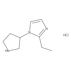 2-ethyl-1-(pyrrolidin-3-yl)-1H-imidazole hydrochloride Structure