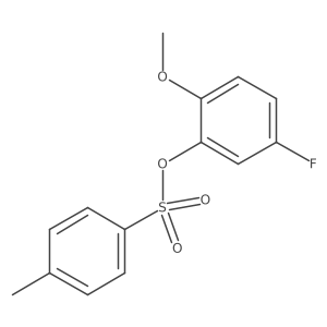 5-Fluoro-2-methoxyphenyl 4-methylbenzene-1-sulfonate结构式