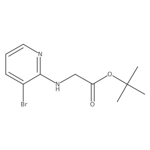 Tert-butyl 2-[(3-bromopyridin-2-yl)amino]acetate结构式