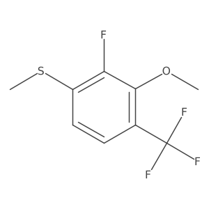 (2-Fluoro-3-methoxy-4-(trifluoromethyl)phenyl)(methyl)sulfane Structure