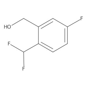 [2-(Difluoromethyl)-5-fluorophenyl]methanol Structure