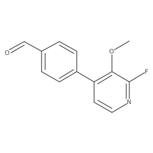 4-(2-Fluoro-3-methoxypyridin-4-yl)benzaldehyde结构式