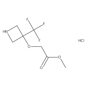 Methyl2-{[3-(trifluoromethyl)azetidin-3-yl]oxy}acetatehydrochloride结构式
