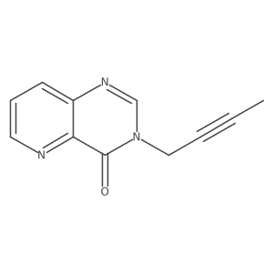 3-(but-2-yn-1-yl)-3H,4H-pyrido[3,2-d]pyrimidin-4-one结构式