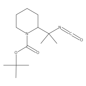 Tert-butyl 2-(2-isocyanatopropan-2-yl)piperidine-1-carboxylate Structure