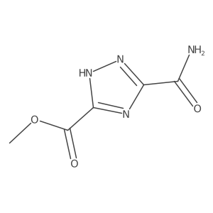 Methyl 5-carbamoyl-2H-1,2,4-triazole-3-carboxylate结构式