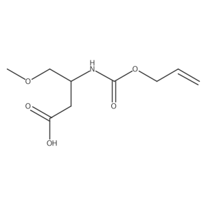 (3R)-4-methoxy-3-{[(prop-2-en-1-yloxy)carbonyl]amino}butanoic acid Structure