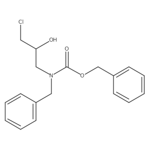 benzyl N-benzyl-N-(3-chloro-2-hydroxypropyl)carbamate结构式
