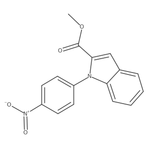methyl 1-(4-nitrophenyl)-1H-indole-2-carboxylate Structure