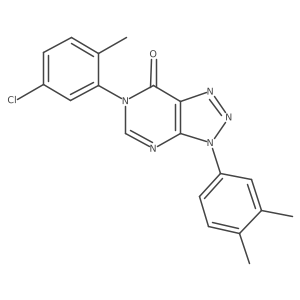 6-(5-chloro-2-methylphenyl)-3-(3,4-dimethylphenyl)-3H,6H,7H-[1,2,3]triazolo[4,5-d]pyrimidin-7-one Structure