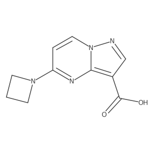 5-(Azetidin-1-yl)pyrazolo[1,5-a]pyrimidine-3-carboxylic acid结构式