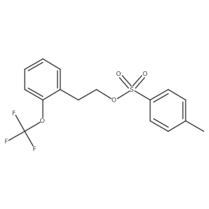 2-[2-(Trifluoromethoxy)phenyl]ethyl 4-methylbenzene-1-sulfonate结构式