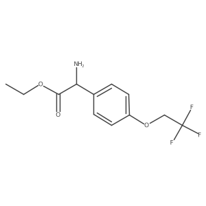 Ethyl 2-amino-2-[4-(2,2,2-trifluoroethoxy)phenyl]acetate Structure