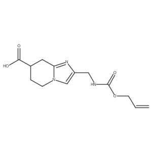 2-({[(prop-2-en-1-yloxy)carbonyl]amino}methyl)-5H,6H,7H,8H-imidazo[1,2-a]pyridine-7-carboxylic acid Structure