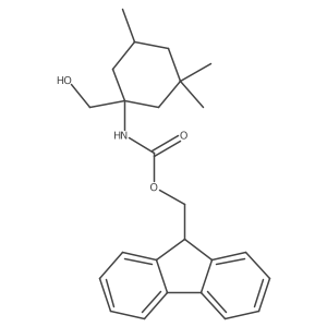 (9H-fluoren-9-yl)methyl N-[1-(hydroxymethyl)-3,3,5-trimethylcyclohexyl]carbamate结构式