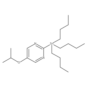 5-Isopropoxy-2-(tributylstannyl)pyrimidine结构式