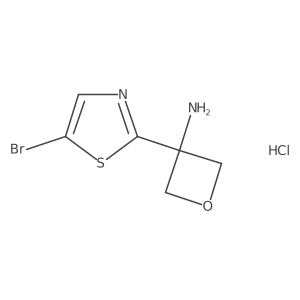 3-(5-Bromo-1,3-thiazol-2-yl)oxetan-3-amine hydrochloride Structure
