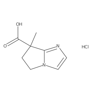 7-methyl-5H,6H,7H-pyrrolo[1,2-a]imidazole-7-carboxylic acid hydrochloride结构式