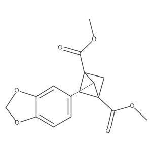 COC(=O)C12CC(C(=O)OC)(C1)C2c1ccc2c(c1)OCO2结构式