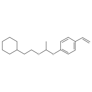 1-(1-(2-Cyclohexylethoxy)ethoxy)-4-vinylbenzene结构式