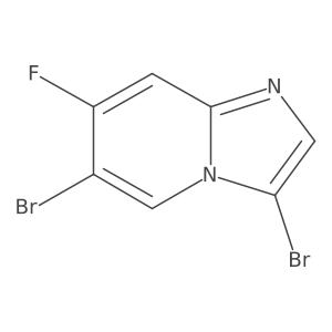 3,6-Dibromo-7-fluoroimidazo[1,2-a]pyridine Structure