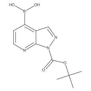 (1-(tert-Butoxycarbonyl)-1H-pyrazolo[3,4-b]pyridin-4-yl)boronic acid Structure