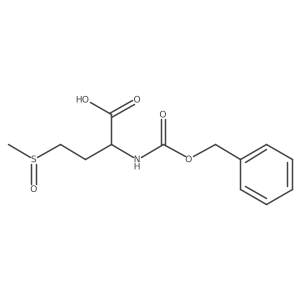 2-{[(Benzyloxy)carbonyl]amino}-4-methanesulfinylbutanoic acid结构式