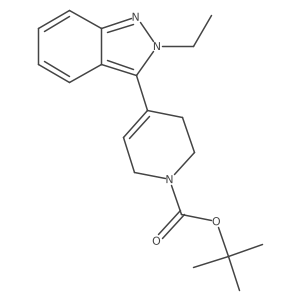 tert-butyl 4-(2-ethylindazol-3-yl)-3,6-dihydro-2H-pyridine-1-carboxylate结构式