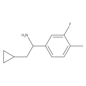 (S)-2-Cyclopropyl-1-(3-fluoro-4-methylphenyl)ethanamine Structure