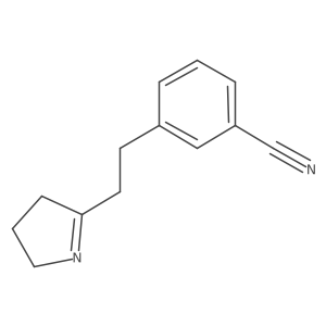 3-[2-(4,5-Dihydro-3H-pyrrol-2-yl)-ethyl]benzonitrile Structure