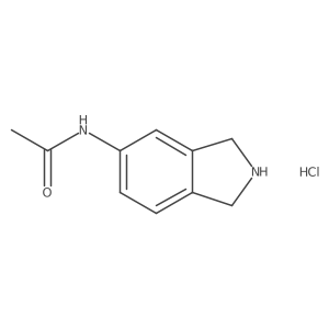 N-(2,3-dihydro-1H-isoindol-5-yl)acetamide hydrochloride结构式
