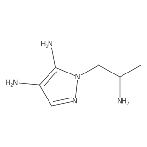 1-(2-Aminopropyl)-1H-pyrazole-4,5-diamine Structure