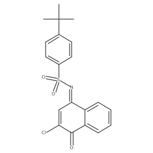 (NE)-4-tert-butyl-N-(3-chloro-4-oxonaphthalen-1-ylidene)benzenesulfonamide Structure