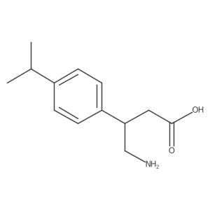 4-Amino-3-(4-isopropylphenyl)butanoic acid Structure