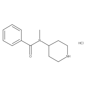 N-methyl-N-(piperidin-4-yl)benzamide hydrochloride结构式