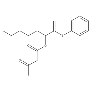 2-(Phenylsulfanyl)oct-1-en-3-yl 3-oxobutanoate Structure