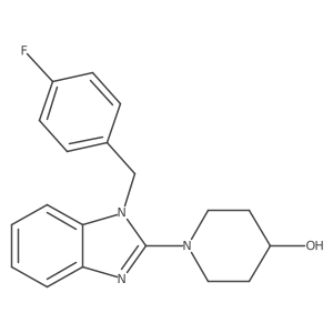 1-(1-(4-fluorobenzyl)-1H-benzo[d]imidazol-2-yl)piperidin-4-ol Structure