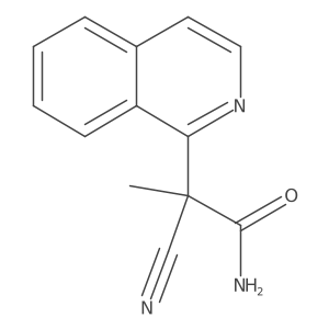 I+/--Cyano-I+/--methyl-1-isoquinolineacetamide结构式